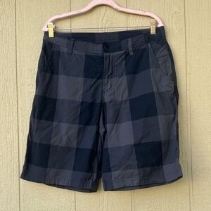Lululemon Men's Black and Gray Checkered Shorts
